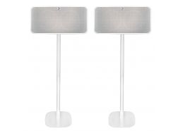 Vebos Soporte de Pie para Bluesound Mini blanco pareja XL (100cm)