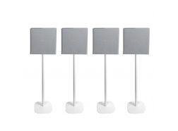 Vebos Soporte de Pie para Sony BRAVIA Theatre Quad blanco (4 piezas)