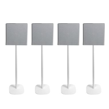 Vebos Soporte de Pie para Sony BRAVIA Theatre Quad blanco (4 piezas)