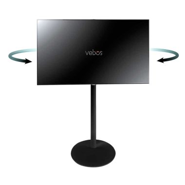 Vebos Soporte de Pie para televisión giratorio negro