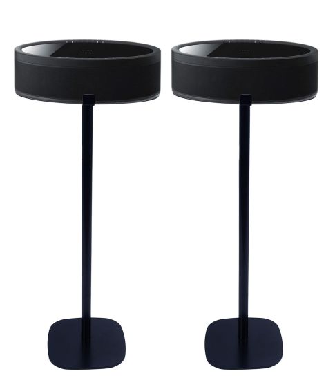 Pareja de soportes de pie Vebos con Yamaha MusicCast 50