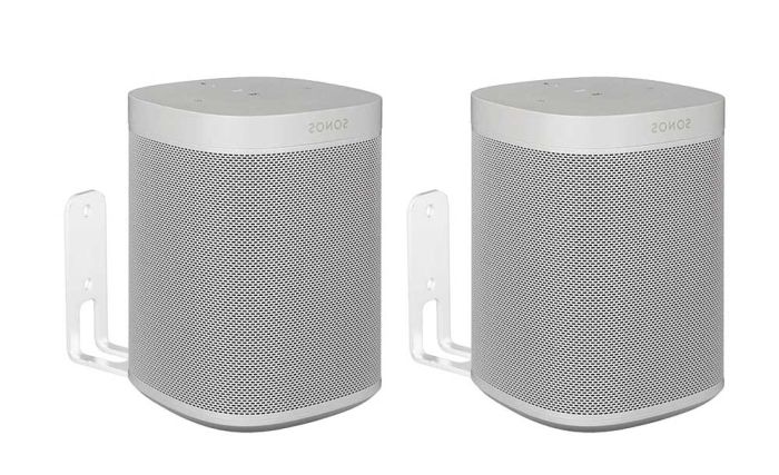 Pareja de soportes de pared Vebos para Sonos One SL