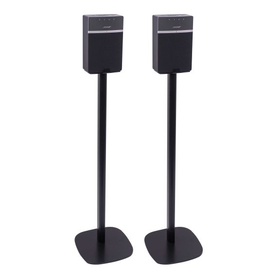 Pareja de soportes de pie Vebos con Bose SoundTouch 10