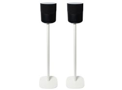 Vebos Soporte de Pie para Bluesound Pulse M blanco pareja