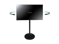 Vebos Soporte de Pie para televisión giratorio negro