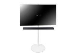 Vebos Soporte de Pie para televisión Samsung Soundbar blanco