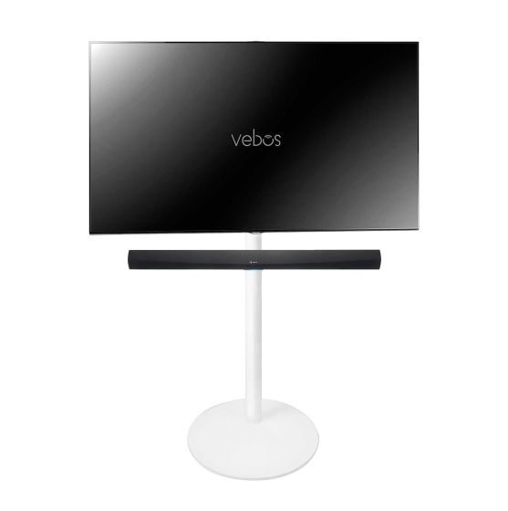 Soporte de pie para televisión Vebos con Denon HEOS Home Cinema Soundbar