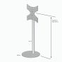 Vebos Soporte de Pie para televisión blanco