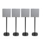 Soporte de pie Vebos con Sony BRAVIA Theatre Quad Negro (4 Piezas)