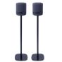 Pareja de soportes de pie Vebos con Amazon Echo Studio Negro Pareja