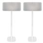 Pareja de soportes de pie Vebos con Bluesound Mini Blanco Pareja