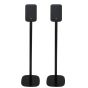 Pareja de soportes de pie Vebos con Bluesound Pulse Flex P130 (2025) Negro Pareja