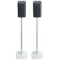 Pareja de soportes de pie Vebos con Philips Fidelio TAFS1 Blanco Pareja