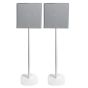 Pareja de soportes de pie Vebos con Sony BRAVIA Theatre Quad Blanco Doppio