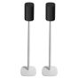 Pareja de soportes de pie Vebos con Sony Bravia Theatre Rear 8 Blanco Doppio