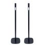 Soporte de pie Vebos con Teufel Effekt 2 Negro Pareja