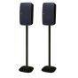 Pareja de soportes de pie Vebos con Sonos Five Negro - Vertical