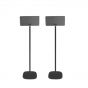 Vebos Soporte de Pie para sonos play 3 negro pareja XL (100cm)