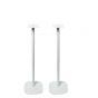 Vebos Soporte de Pie para Altavoces de estantería blanco pareja XS (60cm)