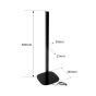 Vebos Soporte de Pie para Sony Bravia Theatre Rear 8 negro pareja XS (60cm)
