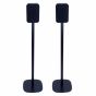 Vebos Soporte de Pie para Bluesound Pulse Flex negro pareja XL (100cm)