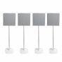 Vebos Soporte de Pie para Sony BRAVIA Theatre Quad blanco (4 piezas)