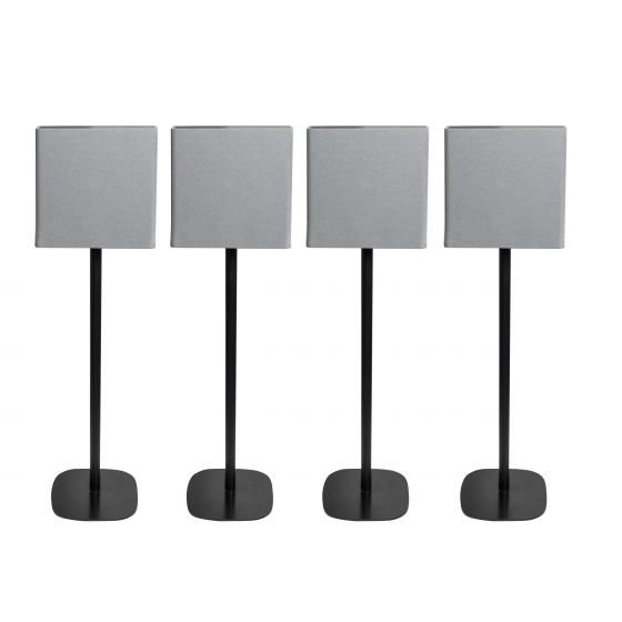 Vebos Soporte de Pie para Sony BRAVIA Theatre Quad negro (4 piezas)