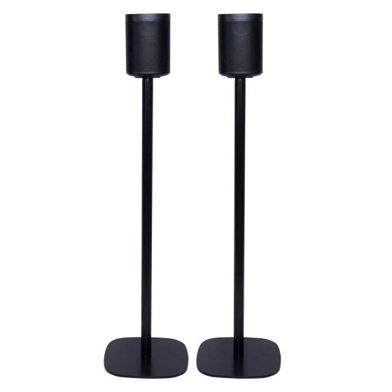 Vebos Soporte de Pie para sonos One negro pareja XL (100cm)