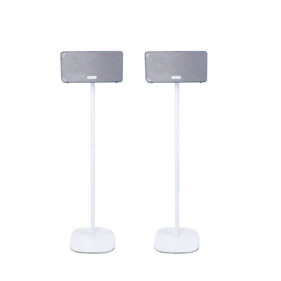 Vebos Soporte de Pie para sonos play 3 blanco pareja XL (100cm)