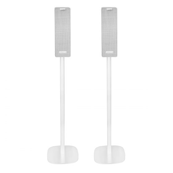 Vebos Soporte de Pie para Ikea Symfonisk vertical blanco pareja
