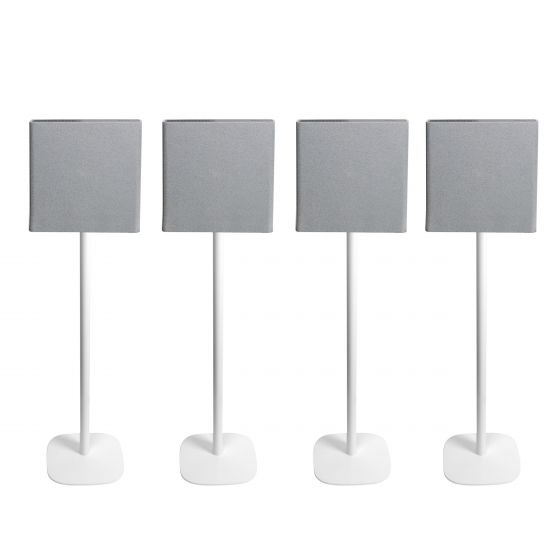 Vebos Soporte de Pie para Sony BRAVIA Theatre Quad blanco (4 piezas)