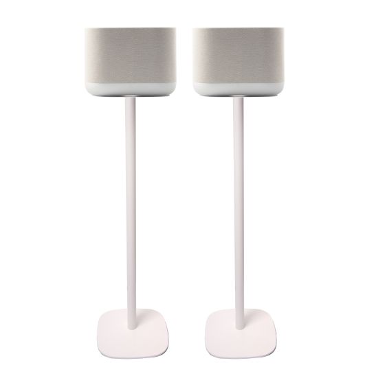 Soporte de pie Vebos con Denon Home 400 Blanco Pareja