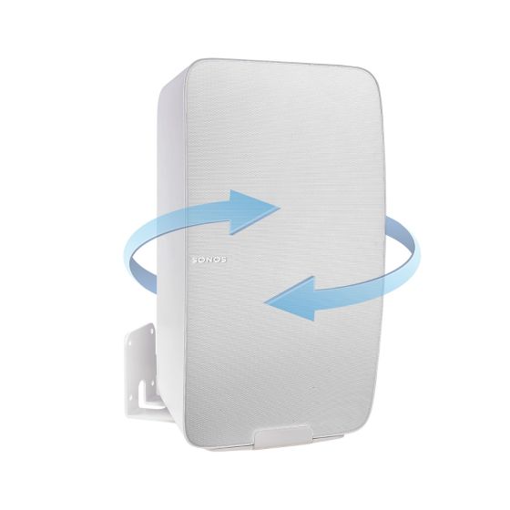 Soporte de pared Vebos para Sonos Five Giratorio Blanco - Vertical