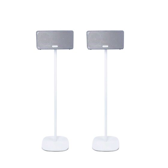 Pareja de soportes de pie Vebos con Sonos Play 3 Blanco Pareja