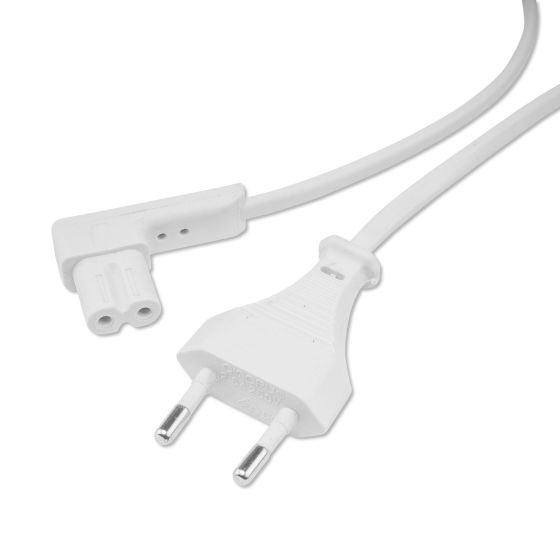 Cable de alimentación Vebos con enchufe en ángulo para Sonos One SL 3m