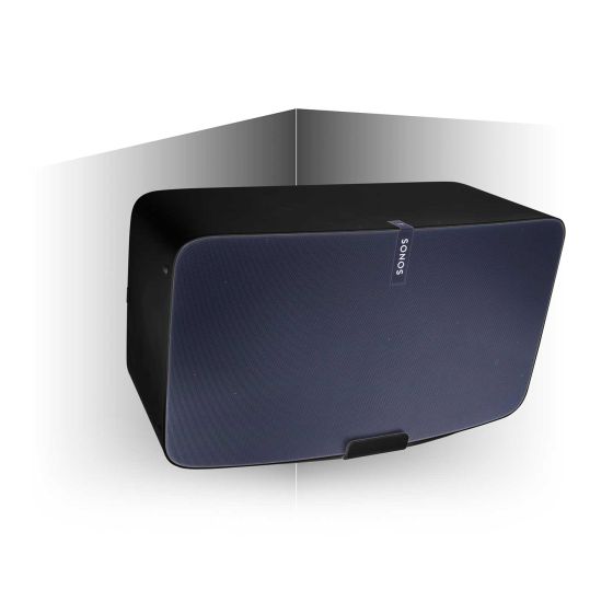 Soporte de pared Vebos para De Esquina Sonos Five Negro 20 Grados