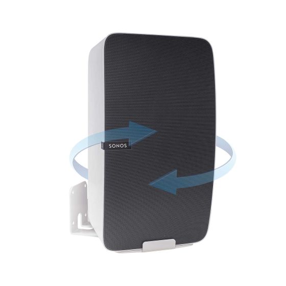 Soporte de pared Vebos para Sonos Play 5 Gen 2 Giratorio Blanco - Vertical