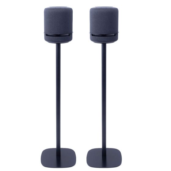 Pareja de soportes de pie Vebos con Amazon Echo Studio Negro Pareja