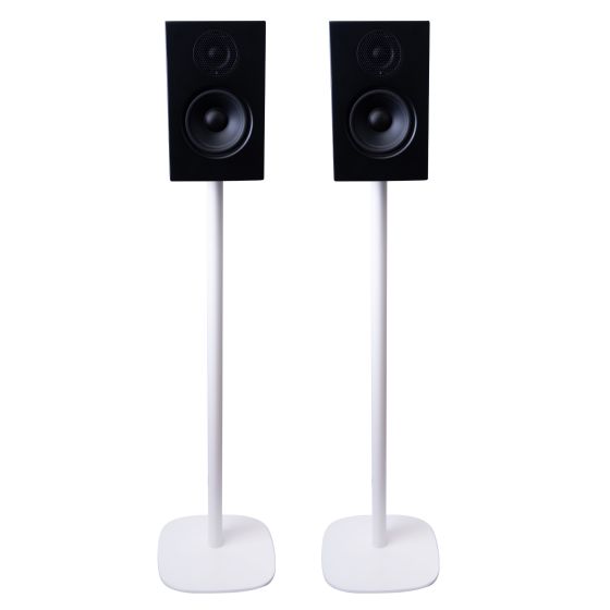 Pareja de soportes de pie Vebos con Audio Pro A28 Blanco Pareja