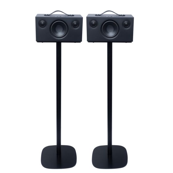 Pareja de soportes de pie Vebos con Audio Pro Addon C5 Negro Pareja