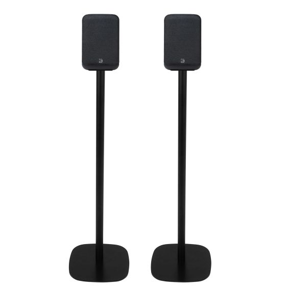 Pareja de soportes de pie Vebos con Bluesound Pulse Flex P130 (2025) Negro Pareja