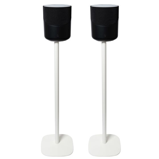 Soporte de pie Vebos con Bluesound Pulse M Blanco Pareja