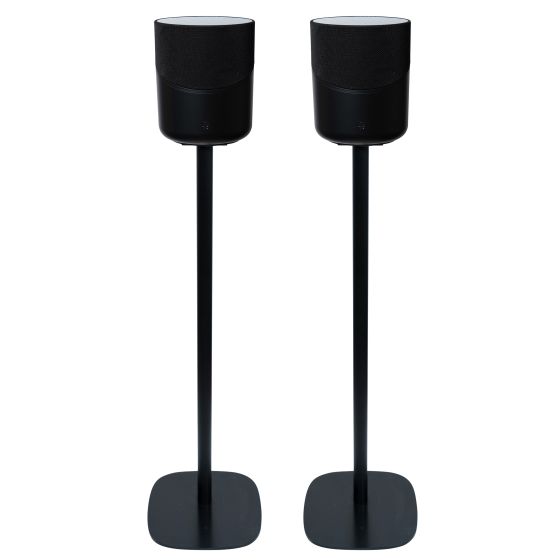 Soporte de pie Vebos con Bluesound Pulse M Negro Pareja