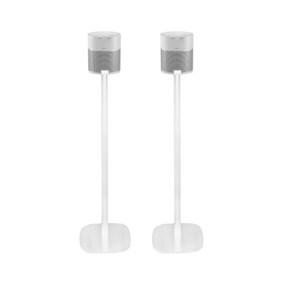 Pareja de soportes de pie Vebos con Bose Home Speaker 300 Blanco Pareja