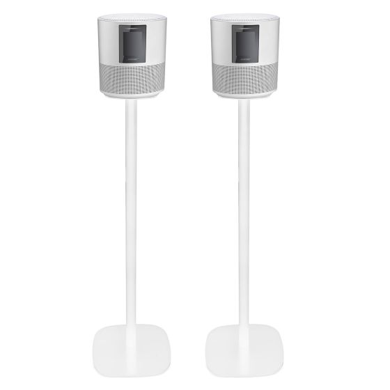 Pareja de soportes de pie Vebos con Bose Home Speaker 500 Blanco Pareja