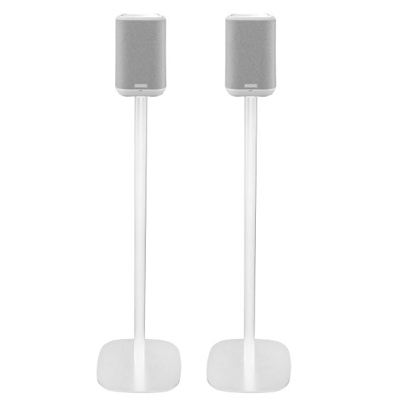Pareja de soportes de pie Vebos con Denon Home 150 Blanco Pareja