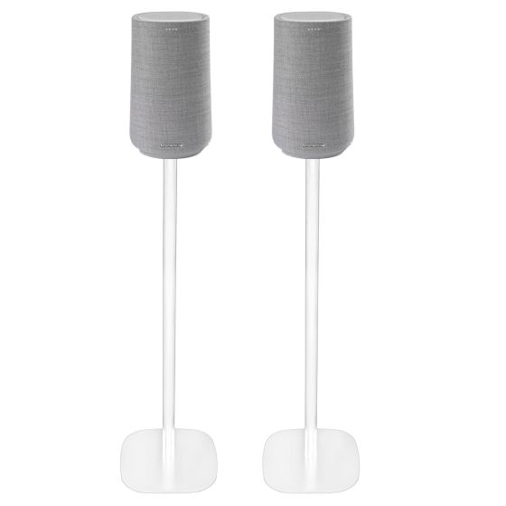 Pareja de soportes de pie Vebos con Harman Kardon Citation 100 Blanco Pareja