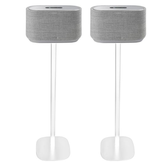 Pareja de soportes de pie Vebos con Harman Kardon Citation 300 Blanco Pareja