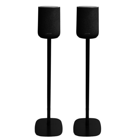 Pareja de soportes de pie Vebos con Harman Kardon Enchant Speaker Negro Pareja