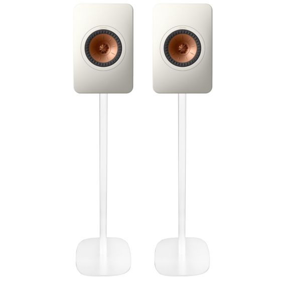 Pareja de soportes de pie Vebos con KEF LS50
